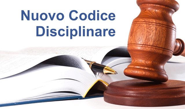 Pubblicato il nuovo codice disciplinare